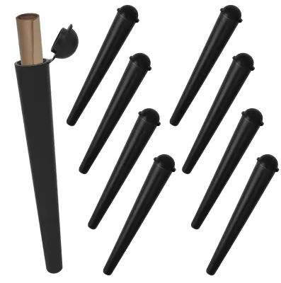 8er-Set Aufbewahrungsdosen für Joints, wasserdicht, 120 mm, schwarz