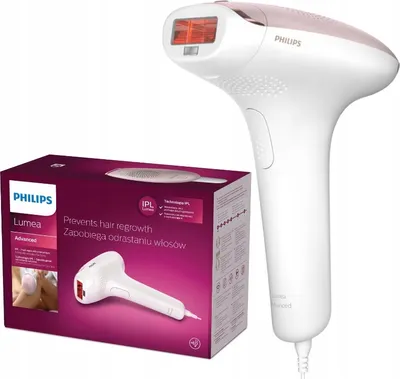 Zdjęcie produktu dla Philips | Depilator IPL Lumea Advanced SC 1994/00 - Biały - Trwałe usuwanie owłosienia - Przyjazny dla skóry i skuteczny