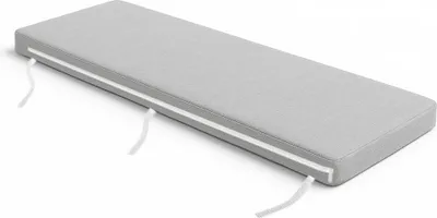 Zdjęcie produktu dla Poduszka na ławkę piwną 180×25×3 cm - poduszka na siedzisko do zestawu namiotów piwnych Ławka ogrodowa  | odporna na warunki atmosferyczne i wodoodporna | poduszka na siedzisko z paskami mocującymi | kolor poduszki na ławkę: szary [133]