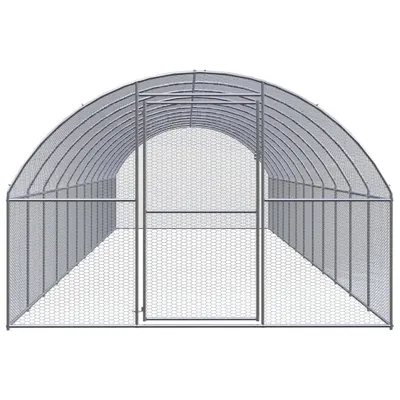 Immagine prodotto di vidaXL Pollaio da esterno 3x12x2 m Acciaio zincato