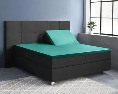 Immagine prodotto di Primaviera Deluxe Splittopper Satin Spannbettuch Dark Grün 160 x 200 cm
