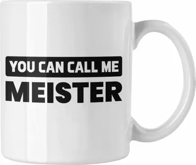 Produktbild von Trendation - Meister Prüfung Bestanden Geschenk Meisterprüfung Tasse Mann Metallbauer Dachdecker Elektrotechnik Schreiner Elektronik Maler (Weiß)