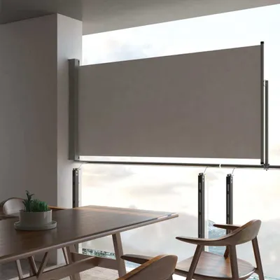 Zdjęcie produktu dla Maison Exclusive – rozkładana markiza boczna 120 x 300 cm, szara