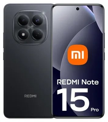 Obrázok produktu pre Xiaomi Redmi Note 15 Pro, 17,2 cm (6,77"), 2392 x 1080 pixelov, 12 GB, 512 GB, 200 MP, čierna