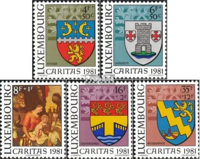 Produktbild von Briefmarken Luxemburg 1981 Mi 1041-1045 (kompl.Ausg.) postfrisch Caritas