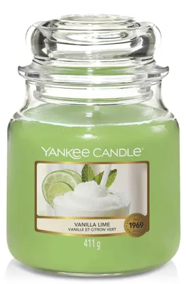 Zdjęcie produktu dla Yankee Candle 1107077E, Okrągły, Zielony, Limonka, Wanilia, 1 szt.