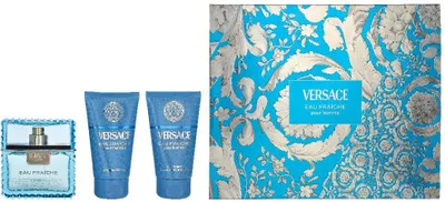 Produktbild von Versace Eau Fraiche Giftset Edt Spray 50ml/Bath & Shower Gel 50ml/Aftershave Balm 50ml 150 ml