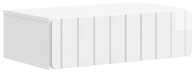 Obrázek produktu pro Nástěnný boční stůl Bílá s vysokým leskem 59 x 34,5 x 17 cm