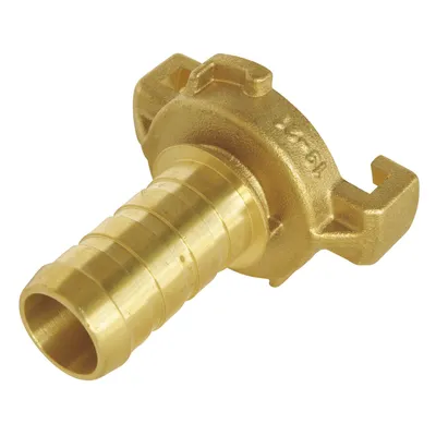 Produktbild von SOMATHERM FOR YOU – Schnellkupplung mit Riffelung für Schläuche mit Ø 25 mm – Die zuverlässige und einfache Lösung für einen blitzschnellen Wasserabzweiganschluss – Gehäuse aus Messing – Integrierte Dichtung