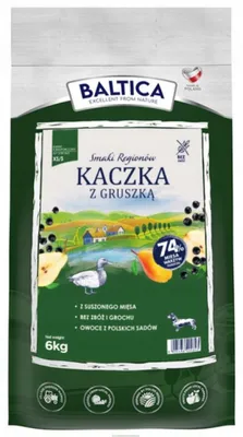Produktbild von BALTICA Smaki regionów Small breeds Duck with pear – trockenfutter für Hunde – 6kg