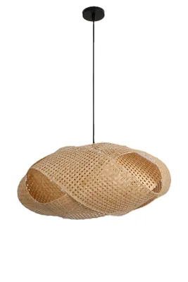 Produktbild von Boho Hängelampe Rattan Ø50cm E27 Bambus Design