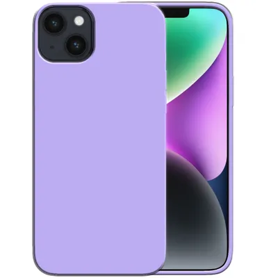 Image de Smartphonica Étui en silicone pour iPhone 14 Plus
avec intérieur souple - Violet