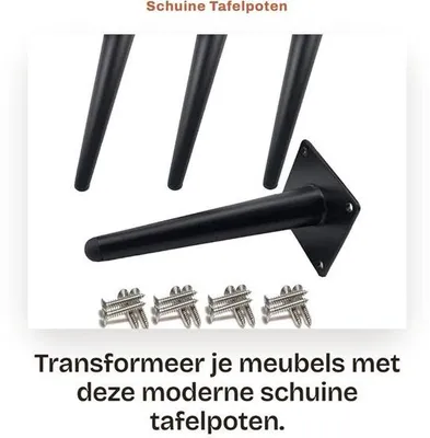 Produktbild von Schräge Tischbeine – Möbelbeine – Geräuscharme Austauschoption
