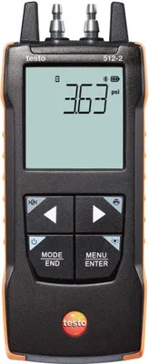 Zdjęcie produktu dla testo - 512-2 - 0563 2512 - Cyfrowy przyrząd do pomiaru różnicy ciśnień z aplikacją do monitorowania budynków, pomiaru przepływu powietrza i innych zastosowań