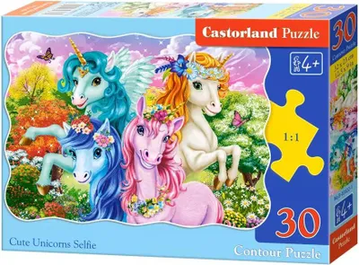 Zdjęcie produktu dla Puzzle 30 Cute Unicorns Selfie B-03822-1