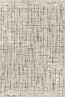 Produktbild von Boho-Stil Stoff-Imitation – Vinylteppich – 60x90 cm – Indoor Teppich – Flur – Pflegeleicht – Modern