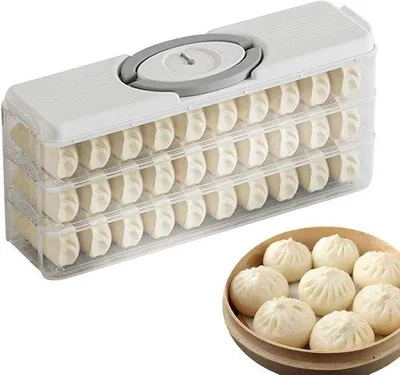 Obrázek produktu pro Mrazicí nádoba na ravioli, vícevrstvá krabička na wonton, stohovatelná nádoba do kuchyně