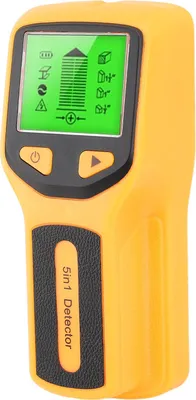 Obrázek produktu pro Detektor kolíků s vysokou citlivostí 5 v 1 s digitálním LCD displejem Inteligentní mikroprocesorový čip pro dřevěné AC dráty Kovové kolíky Nosníková trubka
