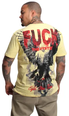 Produktbild von Yakuza Herren Eagle Regular T-Shirt, Pale Banana, S
