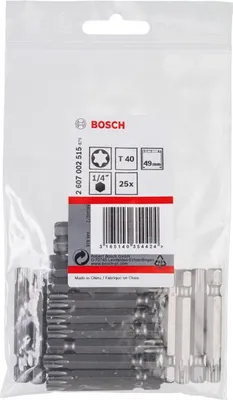 Produktbild von Schrauberbit Extra-Hart T40, 49 mm, 25er-Pack