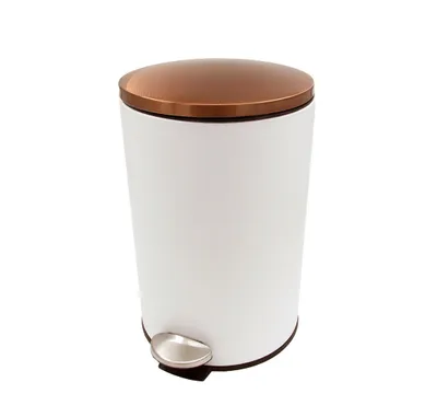 Image de poubelle ronde 12l en métal, avec insert PH