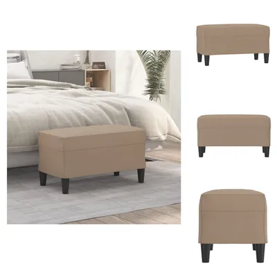 Obrázok produktu pre vidaXL Lavica cappuccino-hnedá 70x35x41 cm Imitácia kože - Lavice