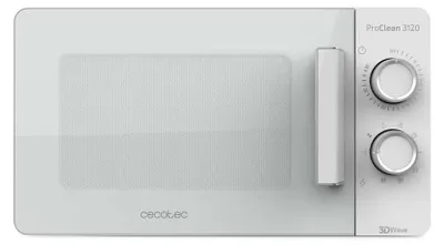 Zdjęcie produktu dla Cecotec 01521, Blat, Mikrofalówka grill, 20 l, 700 W, Obrotowy, Biały
