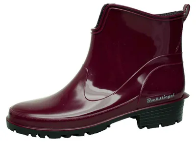 Produktbild von Bockstiegel Elke Gummistiefel in Übergrößen Bordeaux 10019_8 weinrot/schwarz große Damenschuhe