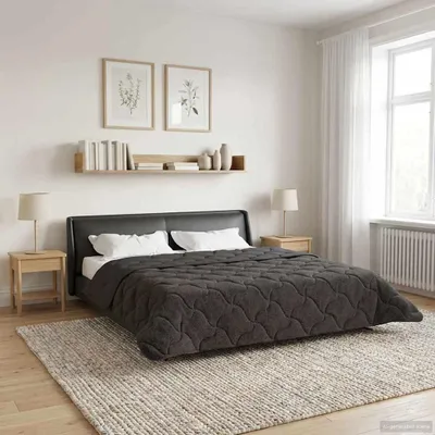 Produktbild von "Schlussverkauf" Winterbettdecke Gepolstert - Anthrazit 200x240 cm - Bettdecken C471