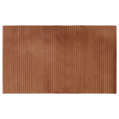 Image de Tapis rectangulaire marron 60x100 cm bambou