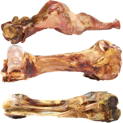 Produktbild von 3 Stück Schecker Kauknochen Set - 3 XXL Hundeknochen - für mittlere bis große Hunde - Knochen
