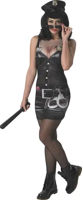 Produktbild von Sergeant Ladies SWAT Polizei Fotodruck Karneval Fasching Kostüm 34-36
