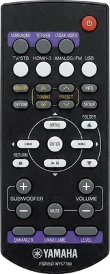 Produktbild von Originale Yamaha WY577800 Fernbedienung für NS-BR301