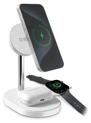 Immagine prodotto di SBS Stazione Di Ricarica Wireless Qi2.2 Per Smartphone, Auricolari Wireless E Smartwatch