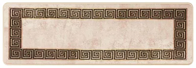 Zdjęcie produktu dla vidaXL Dywanik MARSA, czarny, 50 x 150 cm, poliester i PVC