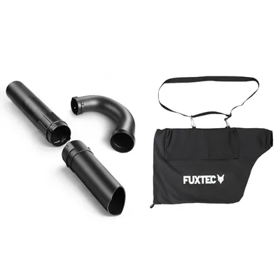 Image de FUXTEC Kit d'accessoires FX-SR126 pour souffleur de feuilles FX-LB126, y compris tube d'aspiration et sac de ramassage