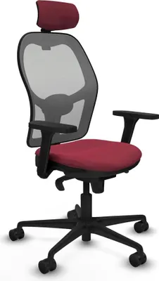 Produktbild von Bürostuhl mit Kopfstütze Jorquera Piqueras y Crespo 3D036N2 Granatrot