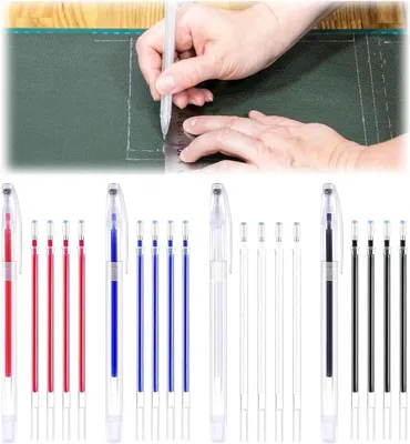 Imagen del producto de Juego de rotuladores para tela, 24 unidades, 4 colores, para marcar tejidos