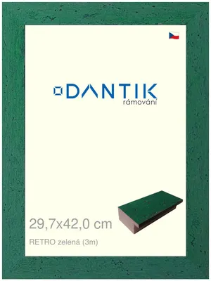 Obrázek produktu pro DANTIK rámeček 29,7x42 | RETRO zelená (Plexi Čiré)