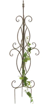 Image de DanDiBo Treillis en métal 125 cm 93998 Aide à l'escalade Fiche de sol Support de fleurs Colonne de treillis