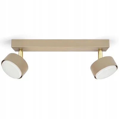 Produktbild von LUXOLAR Deckenleuchte 32 cm 2-flammig schwenkbar GX53 LED Beige Gold