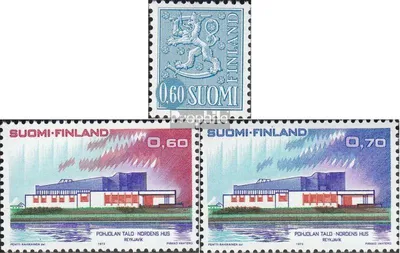 Produktbild von Briefmarken Finnland 1973 Mi 723,724-725 (kompl.Ausg.) gestempelt Wappenlöwe