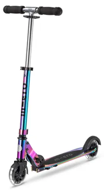 Produktbild von micro™ Sprite LED Kinderscooter | Das ORIGINAL | Kinder Cityroller mit LED-Rollen | klappbar und höhenverstellbar | ab 5 Jahre | Tretroller (neochrome)