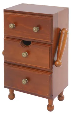 Image de Armoire vintage en bois de dennehout avec 3 tiroirs