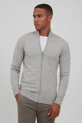 Produktbild von INDICODE IDBadi Herren Strickjacke Cardigan Feinstrick mit hochabschließendem Kragen