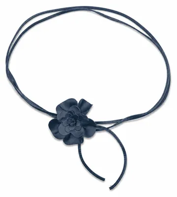 Produktbild von Bindegürtel Blüte Lederband mit echt Leder Blüte von collezione alessandro