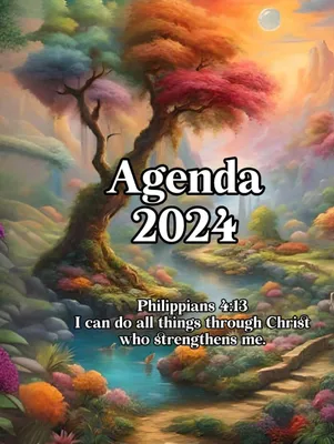 Immagine prodotto di Agenda 2024 con citazioni bibliche ispiratrici