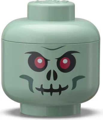 Immagine prodotto di LEGO 40330805 LEGO Mini Testa di stoccaggio TESTA DI STOCCAGGIO VERDE SKELETON