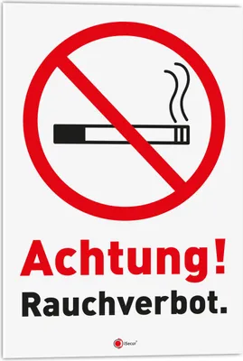 Produktbild von Schild Achtung Rauchverbot | hin832