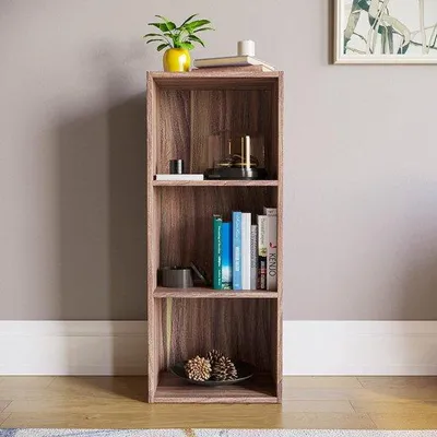 Image de Bibliothèque, meuble à livres moderne, étagère, rangement pour livres, 24 cm (P) x 32 cm (L) x 80 cm (H)